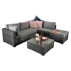 Savannah Grey Rattan Corner Sofa 14 Savannah Grey Rattan Corner Sofa -Garden Furniture Sales savannah grey rattan corner sofa p78519 135204 zoom