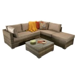 Savannah Natural Brown Rattan Corner Sofa -Garden Furniture Sales savannah natural brown rattan corner sofa p78520 135225 zoom