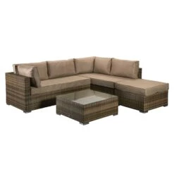Savannah Natural Brown Rattan Corner Sofa -Garden Furniture Sales savannah natural brown rattan corner sofa p78520 135227 zoom