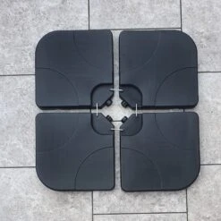 Set Of 4 Plastic Parasol Bases With U Link Bracket -Garden Furniture Sales set of 4 plastic parasol bases with u link bracket p83701 173402 zoom