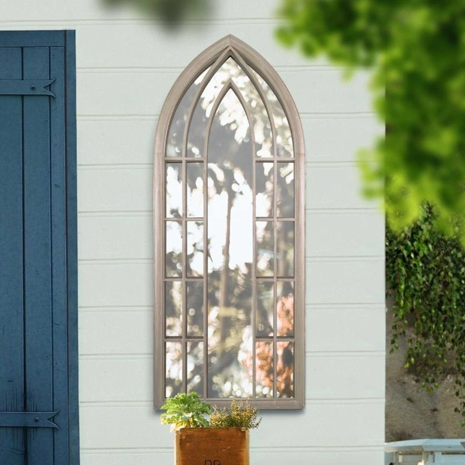 Somerley Gothic Arch Large Garden Mirror 8 Somerley Gothic Arch Large Garden Mirror - Image 8