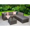 Stella Grey Rattan Modular Corner Sofa
