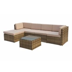 Stella Natural Brown Rattan Modular Corner Sofa -Garden Furniture Sales stella natural brown rattan modular corner sofa p78525 135263 zoom