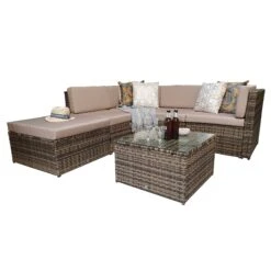 Stella Natural Brown Rattan Modular Corner Sofa -Garden Furniture Sales stella natural brown rattan modular corner sofa p78525 135265 zoom