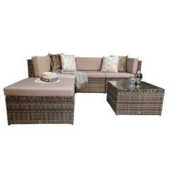 Stella Natural Brown Rattan Modular Corner Sofa -Garden Furniture Sales stella natural brown rattan modular corner sofa p78525 135266 zoom