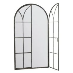 Summer View Metal Arched Opening Garden Mirror -Garden Furniture Sales summer view metal arched opening garden mirror p79324 137716 zoom