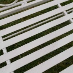 White Antique Style Double Seater Garden Bench -Garden Furniture Sales white antique style double seater garden bench p76834 125790 zoom