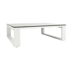 White Frame Outdoor Coffee Table
