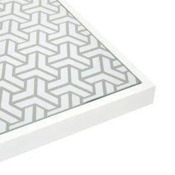 White Patterned Top Outdoor Bar Table -Garden Furniture Sales white patterned top outdoor bar table p76668 125212 zoom