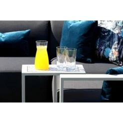 White Patterned Top Outdoor Sofa Table 11 White Patterned Top Outdoor Sofa Table -Garden Furniture Sales white patterned top outdoor sofa table p76687 124668 zoom