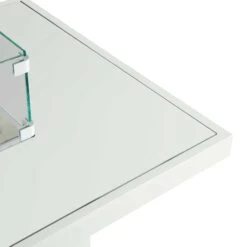 White Plain Top Outdoor Coffee Table With Firepit -Garden Furniture Sales white plain top outdoor coffee table with firepit p76670 125222 zoom